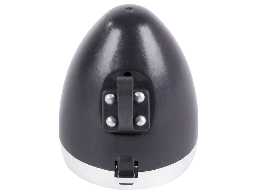 Priekinis dviračio žibintas 3 led baterijos retro chromas