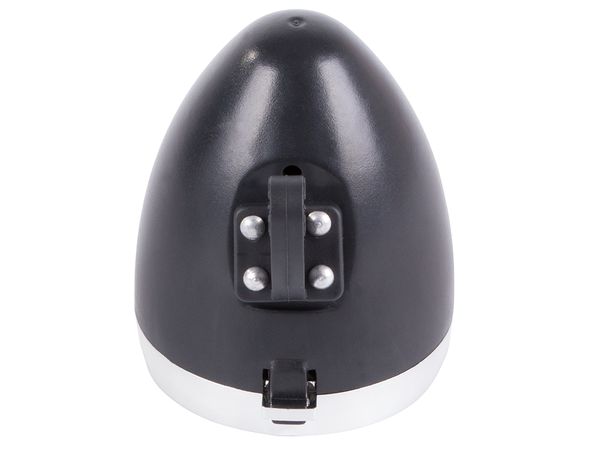 Priekinis dviračio žibintas 3 led baterijos retro chromas