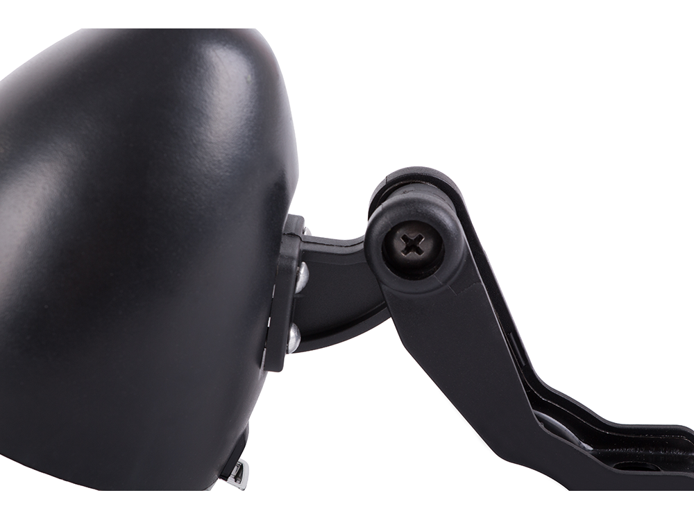 Priekinis dviračio žibintas 3 led baterijos retro chromas