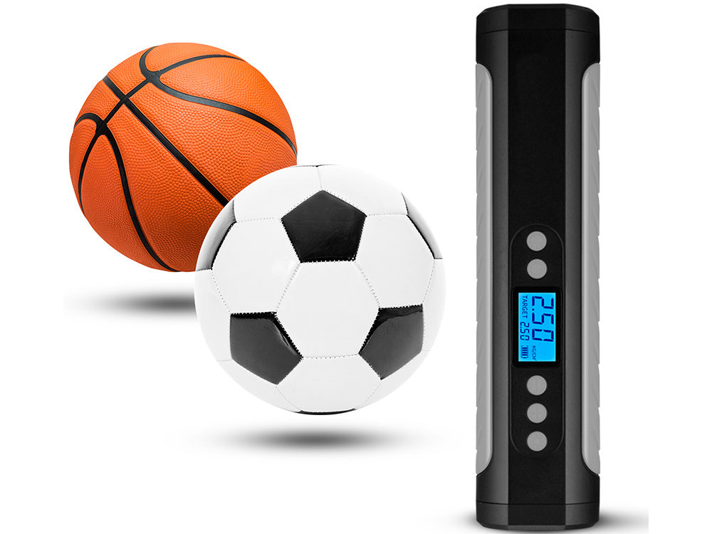 Akumuliatoriaus siurblys dviračio automobilio elektrinis kompresorius 10 barų lcd