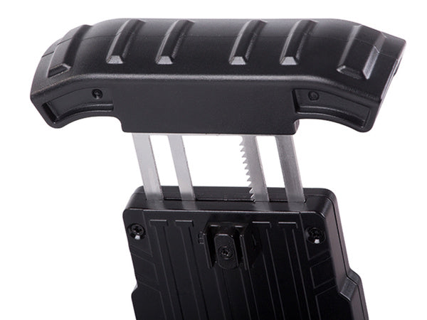 Nuo smūgių apsaugotas dviračio vairo telefono laikiklis