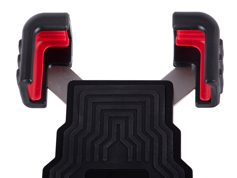 Nuo smūgių apsaugotas dviračio vairo telefono laikiklis