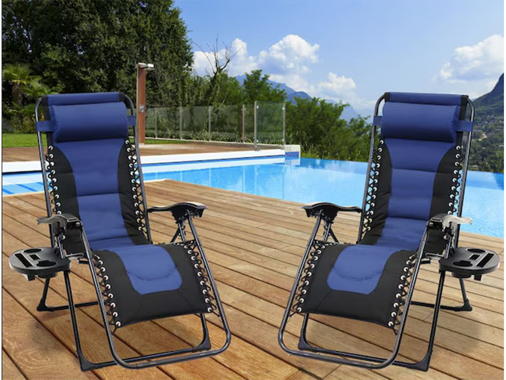 Sodo paplūdimio gultas sulankstomas pagalvėlė gravitacija sustiprinta minkšta, Mėlyna, Szín, Kék