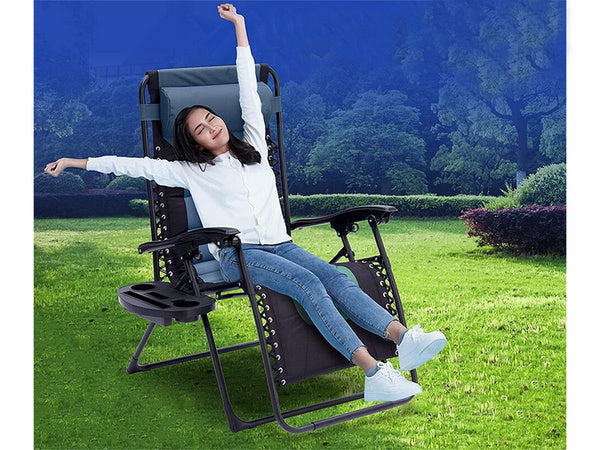 Sodo paplūdimio gultas sulankstomas pagalvėlė gravitacija sustiprinta minkšta, Mėlyna, Szín, Kék