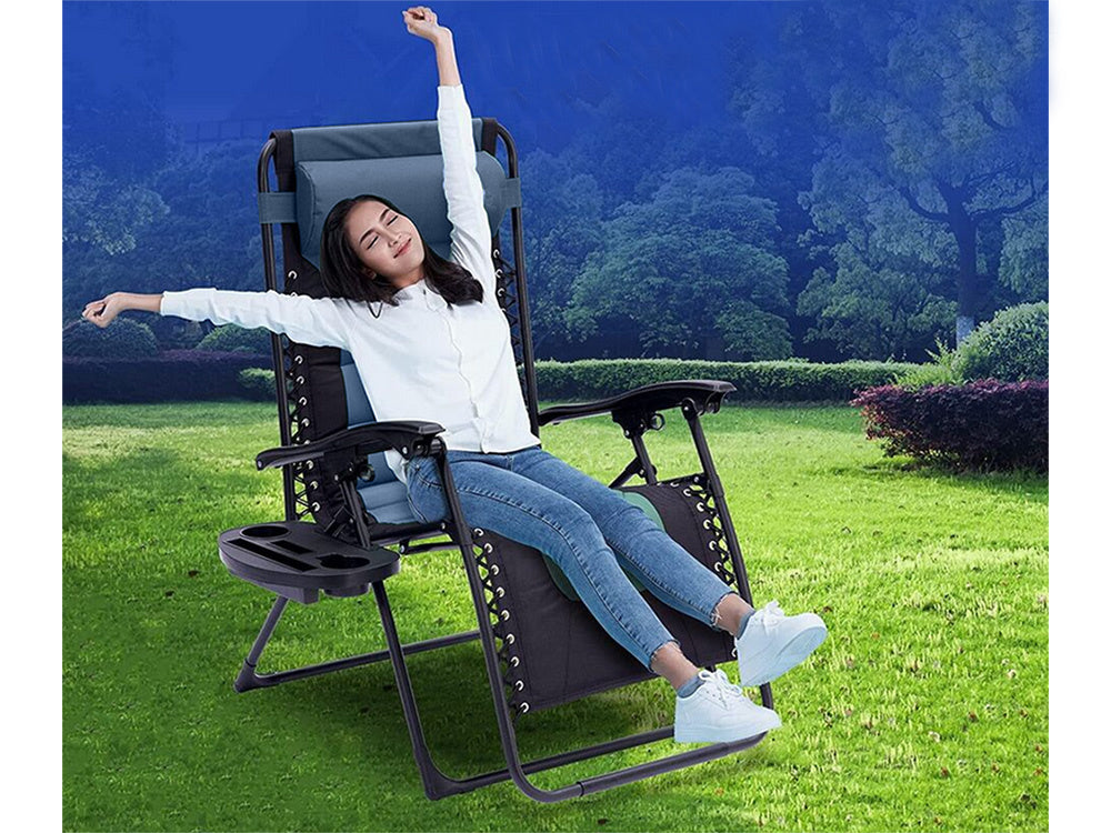 Sodo paplūdimio gultas sulankstomas pagalvėlė gravitacija sustiprinta minkšta, Mėlyna, Szín, Kék