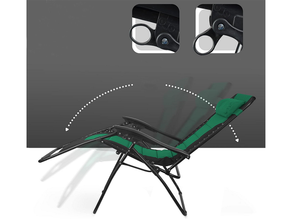 Sodo paplūdimio gultas sulankstomas pagalvėlė gravitacija sustiprinta minkšta, Žalia, Szín, Zöld