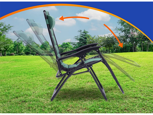 Sodo paplūdimio gultas sulankstomas pagalvėlė gravitacija sustiprinta minkšta, Žalia, Szín, Zöld