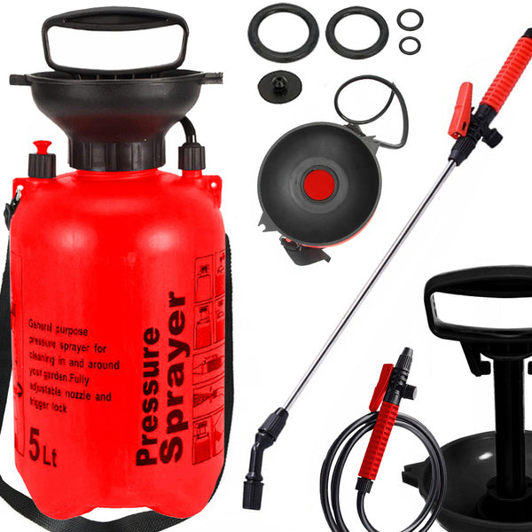 Slėginis purkštuvas sodo rankinis purkštuvas ilgas lancetas 5l diržas