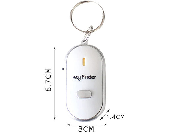 Švilpukas raktų pultelis su led šviesos iki raktų ieškiklis, Baltas, Szín, Fehér