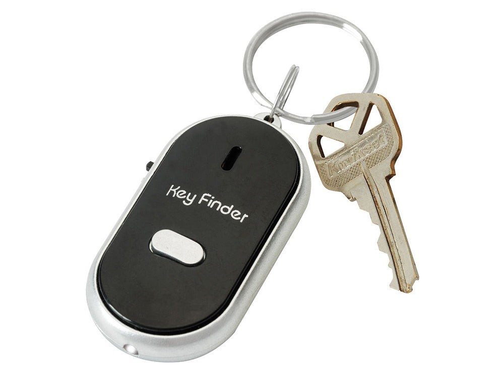 Švilpukas raktų pultelis su led šviesos iki raktų ieškiklis, Juoda, Szín, Fekete