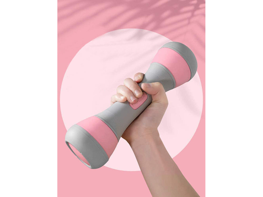 Fitneso hanteliai reguliuojami 2 x 2 kg 2 vienetų reguliuojamo svorio rinkinys, Rožinė, Szín, Rózsaszín