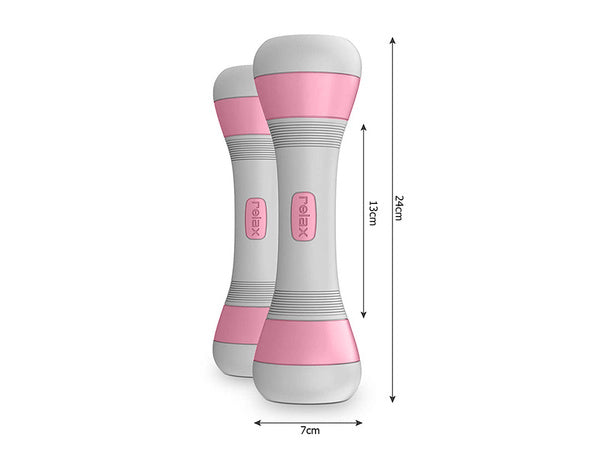 Fitneso hanteliai reguliuojami 2 x 2 kg 2 vienetų reguliuojamo svorio rinkinys, Rožinė, Szín, Rózsaszín