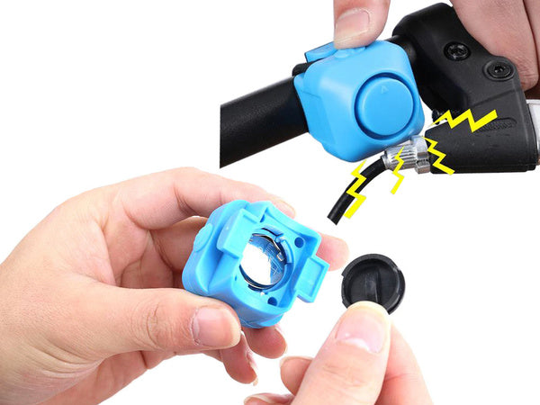 Dviračio skambutis elektroninis garsinis signalas garsus 130 db dviračių pavojaus sirena, Mėlyna, Szín, Kék