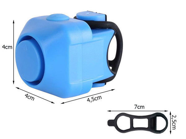 Dviračio skambutis elektroninis garsinis signalas garsus 130 db dviračių pavojaus sirena, Mėlyna, Szín, Kék