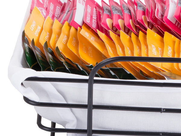 Palėpės metalinis vielos krepšelis virtuvėje vaisiams duonai su pamušalu