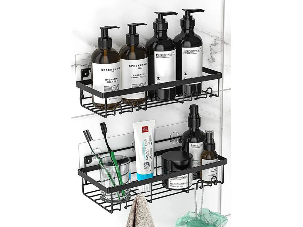 Palėpės vonios kambario dušo lentyna kabo 4x kablys