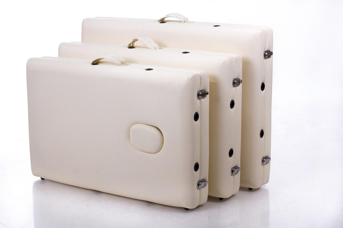 RESTPRO® ALU 2 (L) kreminis nešiojamas masažo stalas