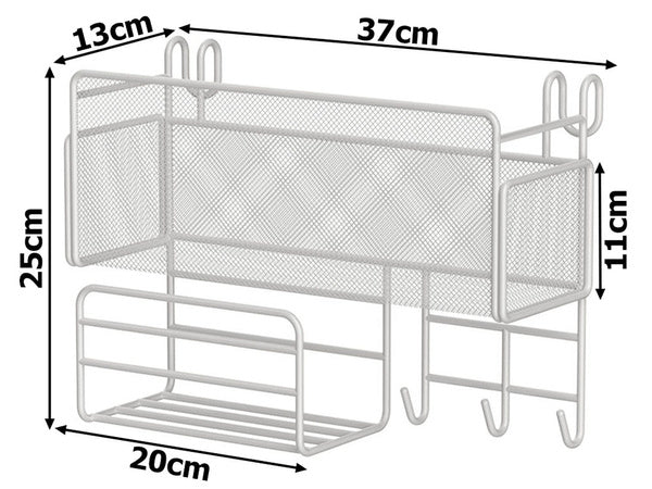 Lentyna virtuvės organizatorius konteineris palėpės pakabukas 3 x kabliukai rankenos