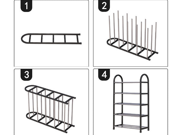 Batų stovas batų organizatorius sandėlio spintos stovas 5 lygių didelis