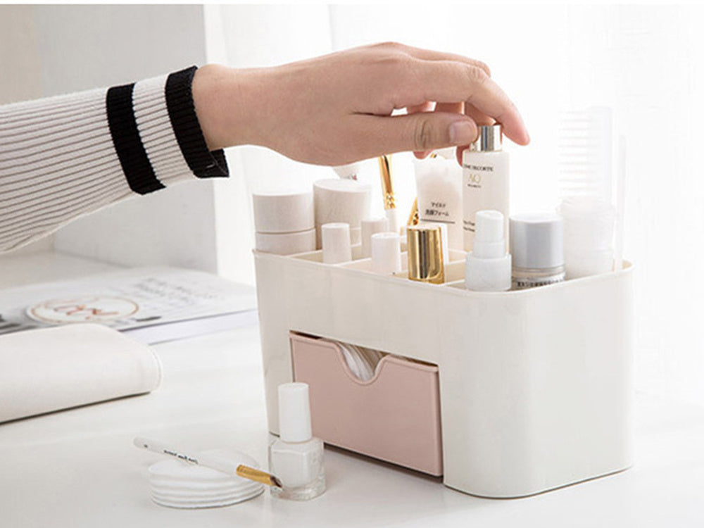 Skrynelė kosmetikos organizatorius papuošalų stalčius šepetėlio laikiklis, Rožinė, Szín, Rózsaszín