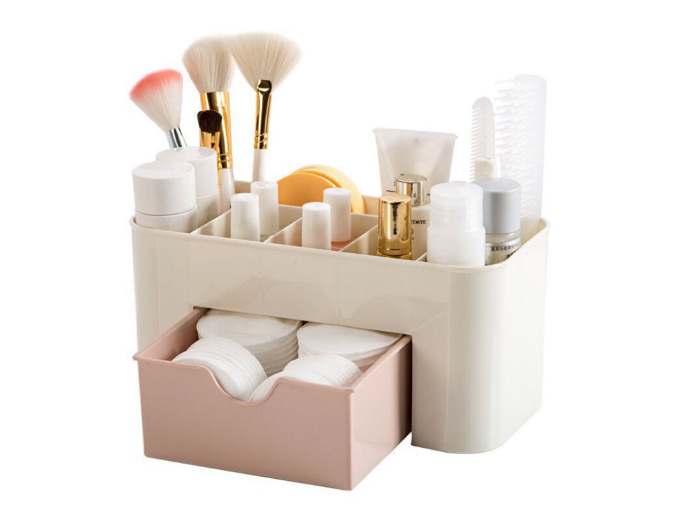 Skrynelė kosmetikos organizatorius papuošalų stalčius šepetėlio laikiklis, Rožinė, Szín, Rózsaszín