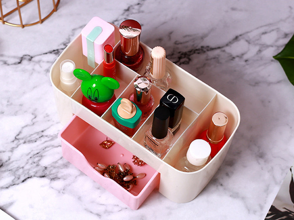 Skrynelė kosmetikos organizatorius papuošalų stalčius šepetėlio laikiklis, Rožinė, Szín, Rózsaszín