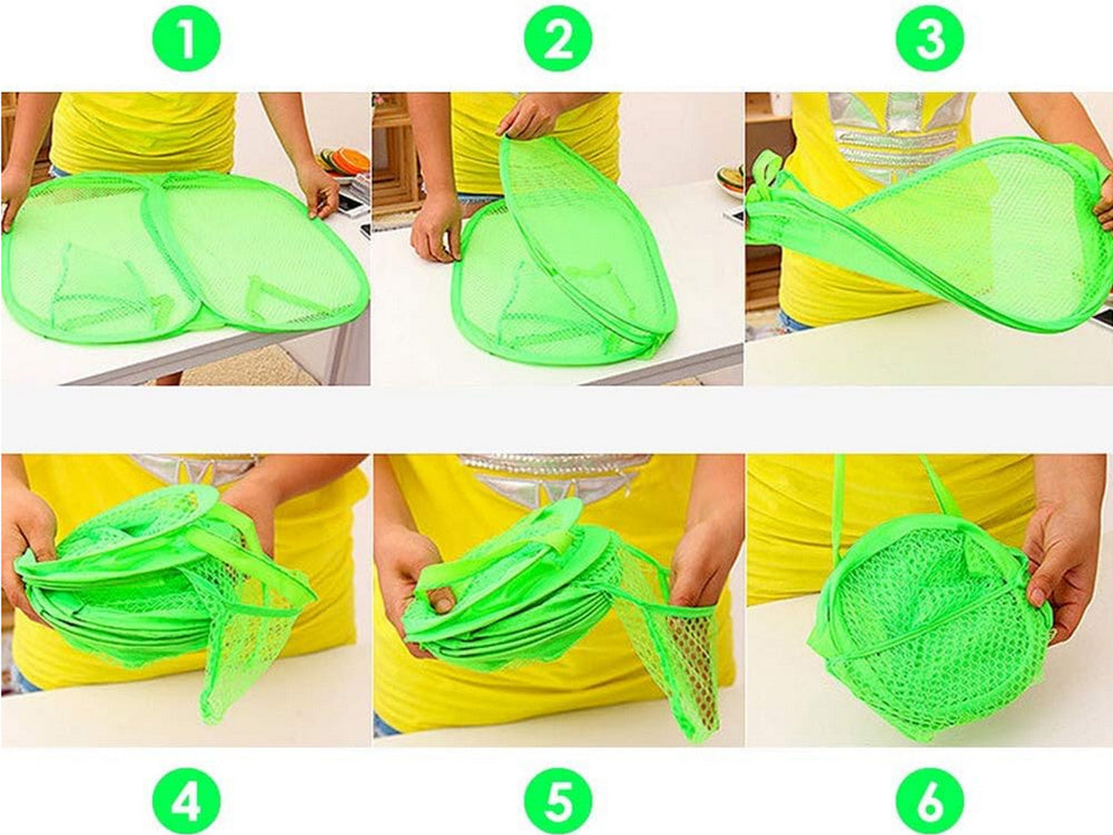 Sulankstomas skalbinių krepšys žaislų laikiklis didelis saugojimo konteineris, Žalia, Szín, Zöld