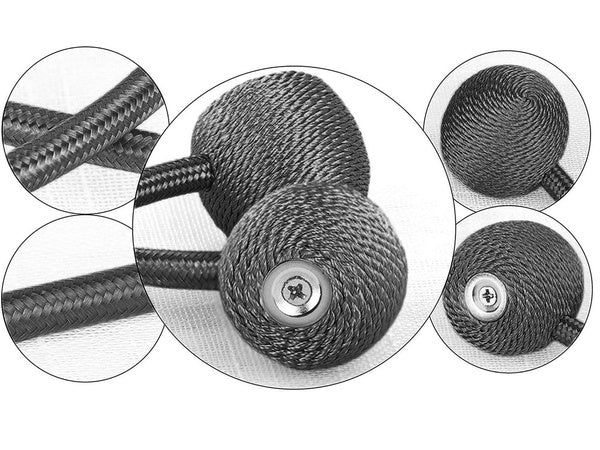 Dekoratyviniai užuolaidų spaustukai, turintys stiprų magnetą, Juoda, Szín, Fekete