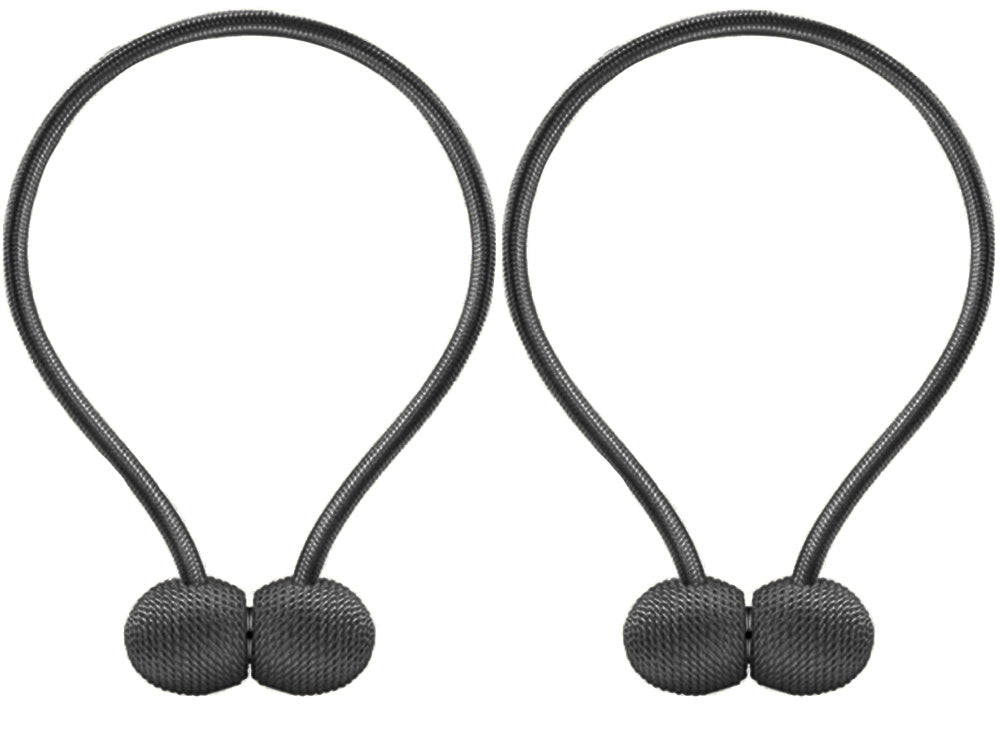 Dekoratyviniai užuolaidų spaustukai, turintys stiprų magnetą, Juoda, Szín, Fekete