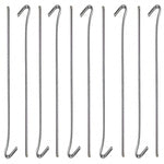 Tent piles anchor pigs steel 31cm 10vnt kabliukų ir kilpų smeigtukai