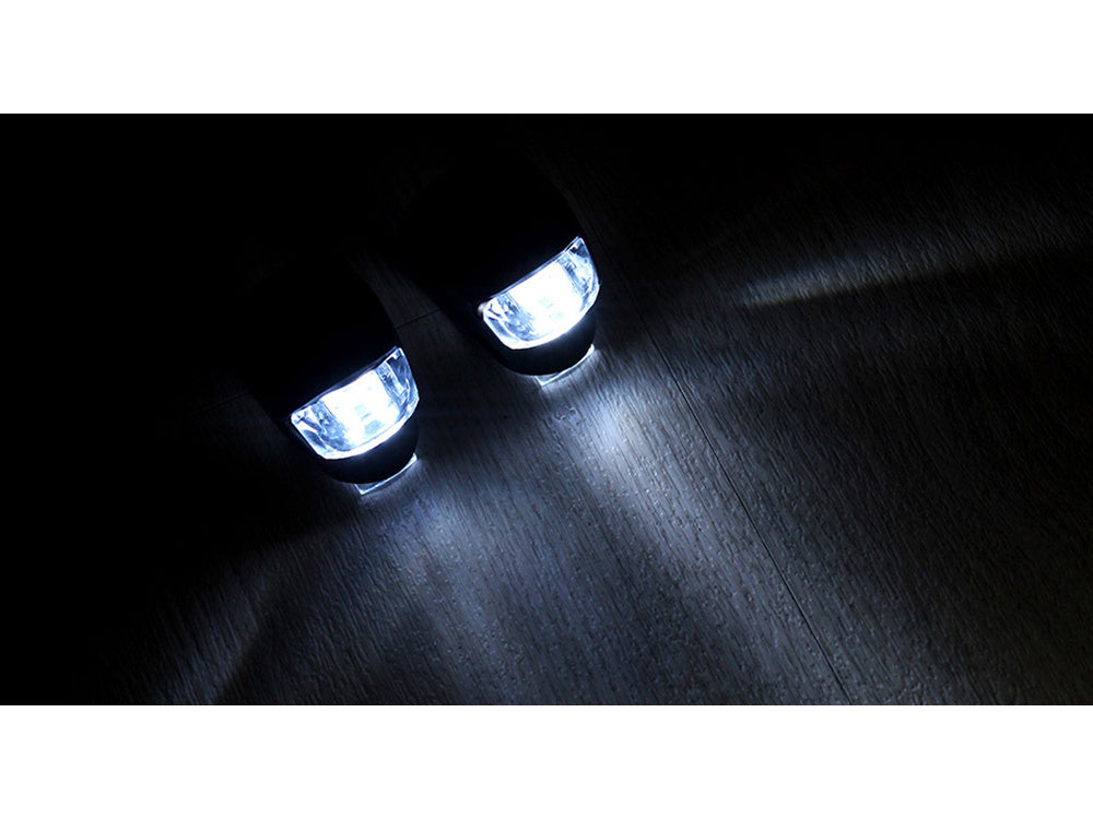 Dviračių žibintas 2 led priekinis žibintas 2 vnt silikono atsparus vandeniui, Juoda, Szín, Fekete