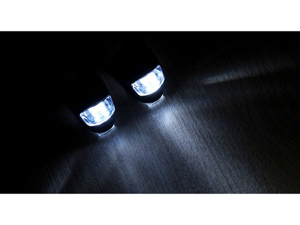 Dviračių žibintas 2 led priekinis žibintas 2 vnt silikono atsparus vandeniui, Juoda, Szín, Fekete