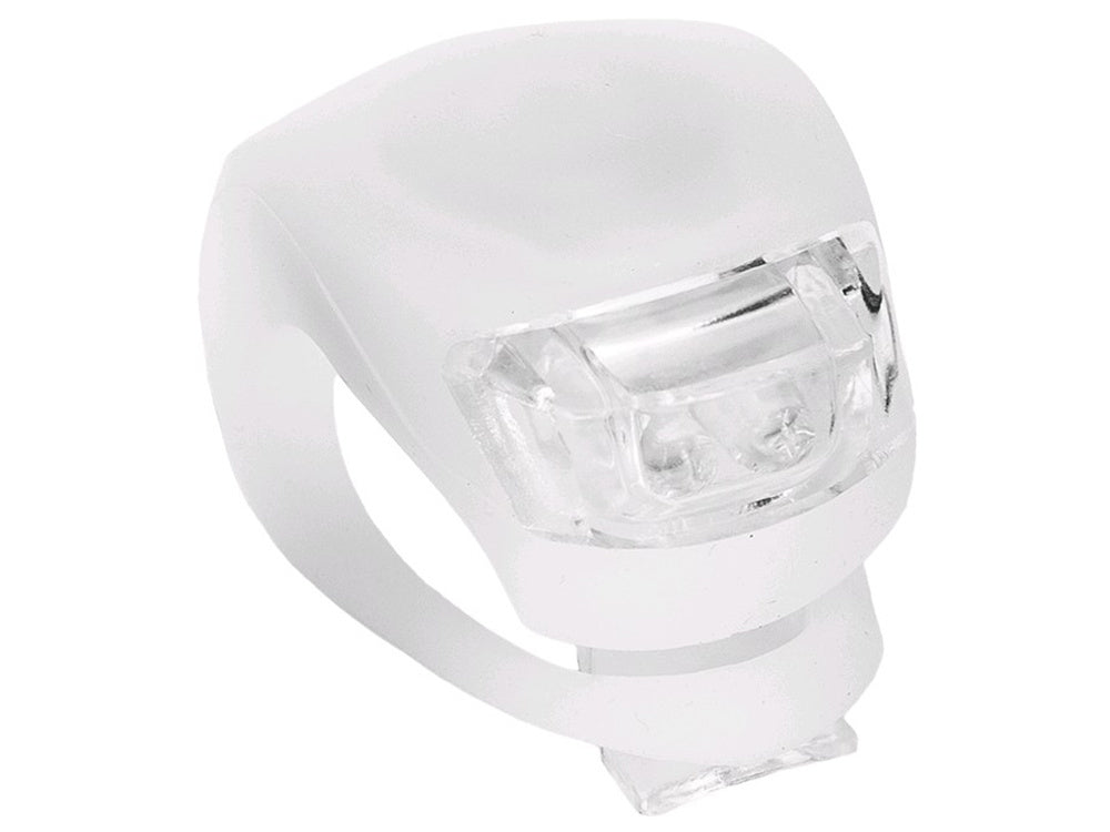 Dviračių žibintas 2 led priekinis žibintas 2 vnt silikono atsparus vandeniui, Baltas, Szín, Fehér