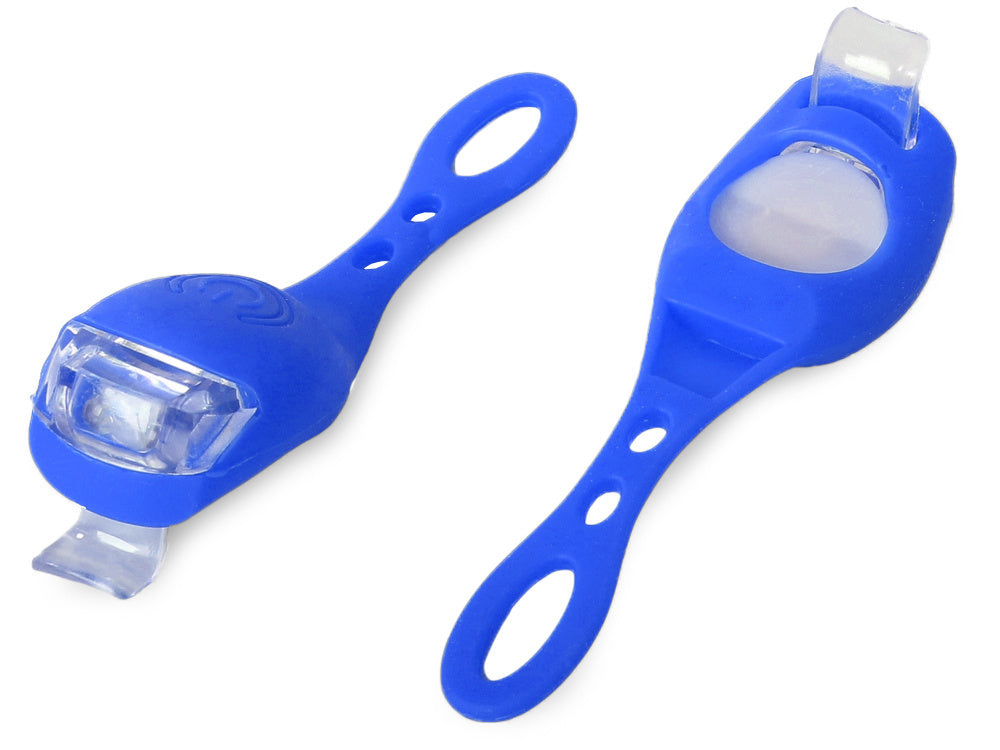 Dviračių žibintas 2 led priekinis žibintas 2 vnt silikono atsparus vandeniui, Mėlyna, Szín, Kék