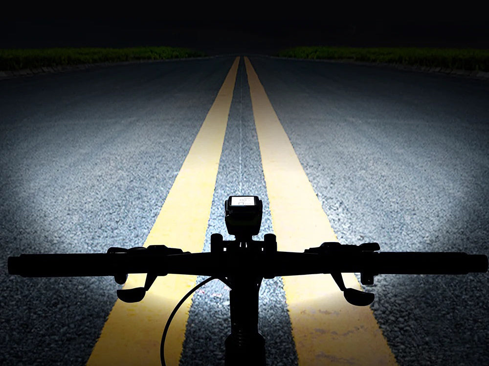 Priekinis galinis vadovaujamas dviračių žibintas belaidis skaitiklis garsus ragas 3in1, Raudona, Szín, Piros