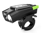 Priekinis galinis vadovaujamas dviračių žibintas belaidis skaitiklis garsus ragas 3in1, Žalia, Szín, Zöld