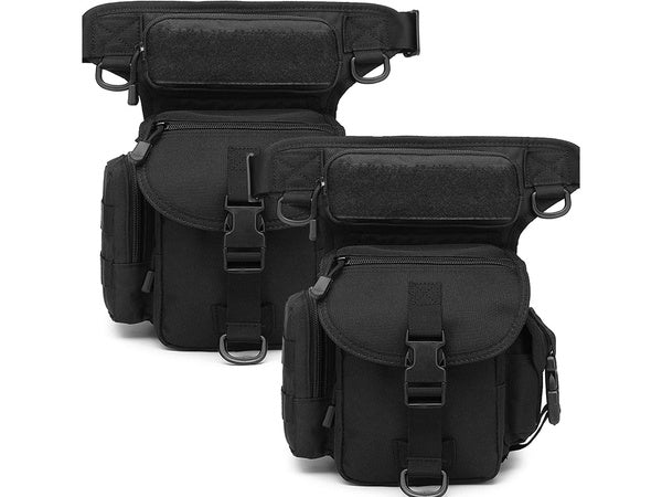 Klubo kišenė kojos krepšys karinis taktinis talpus karinis inkstas, Juoda, Szín, Fekete