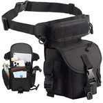 Klubo kišenė kojos krepšys karinis taktinis talpus karinis inkstas, Juoda, Szín, Fekete