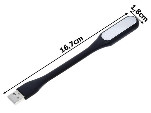 Silikono lankstus usb lempa nešiojamam kompiuteriui 6 led stiprus, Juoda, Szín, Fekete