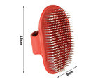 Šepetys šunų plaukams šukuoti katės minkštos masažinės šukos šukos, Raudona, Szín, Piros