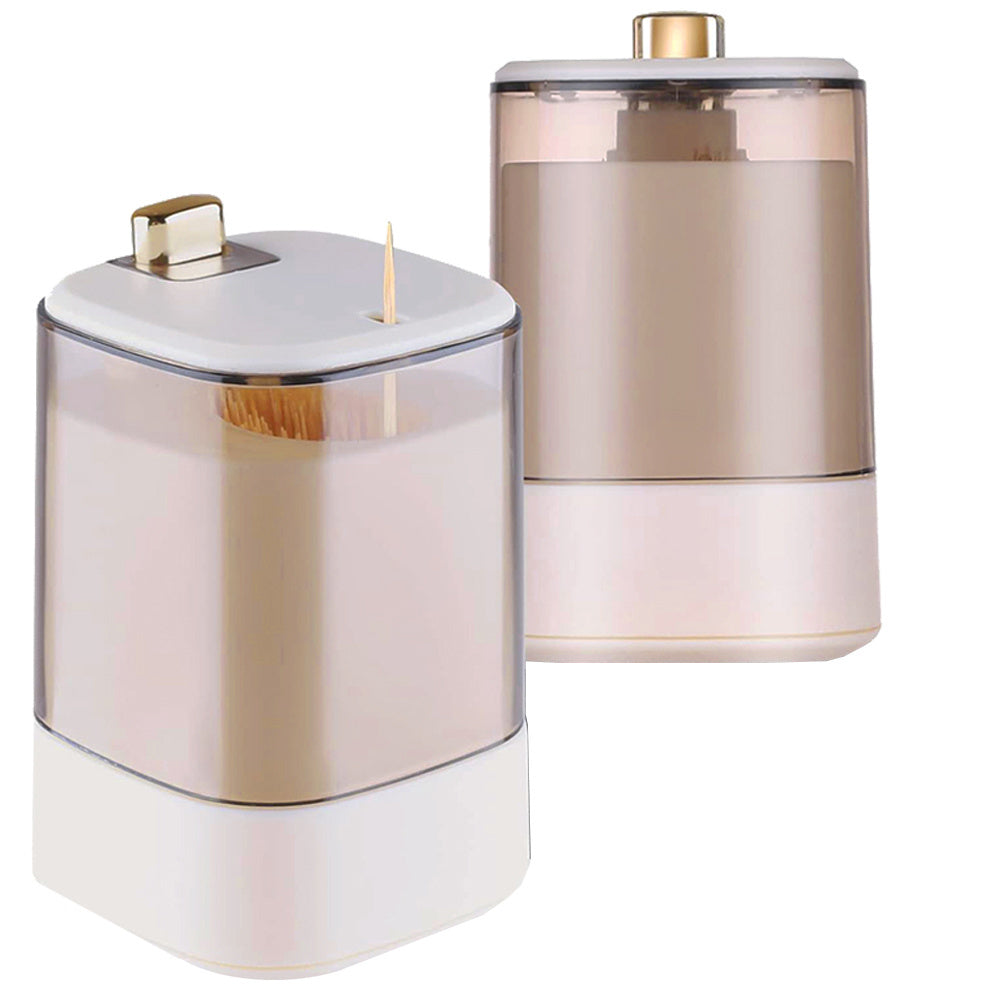 Dantų krapštukų laikiklis dantų krapštukų dozatorius automatinis dozatorius dėžutė, Baltas, Szín, Fehér