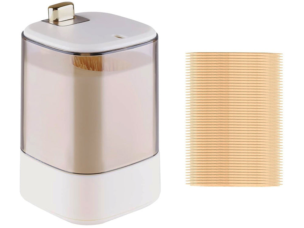 Dantų krapštukų laikiklis dantų krapštukų dozatorius automatinis dozatorius dėžutė, Baltas, Szín, Fehér