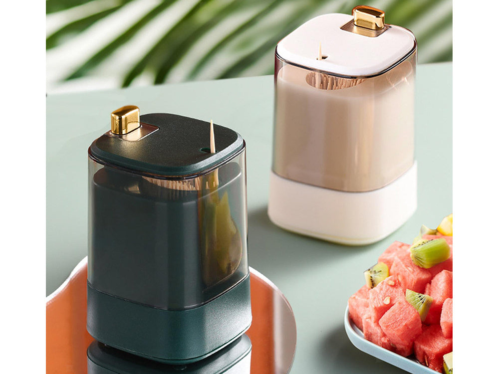 Dantų krapštukų laikiklis dantų krapštukų dozatorius automatinis dozatorius dėžutė, Žalia, Szín, Zöld