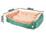 Šuns lova katės lova su pagalve lovytė patalynė sofa m, Žalia, Szín, Zöld
