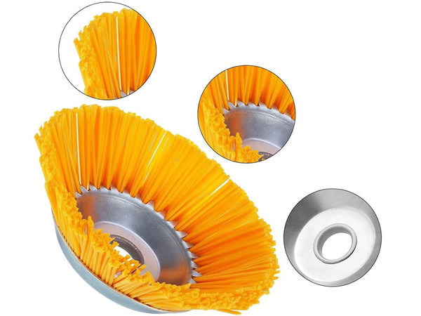 Pjovimo šepetys grindinio akmeniui valyti nylon šepetys 200 mm