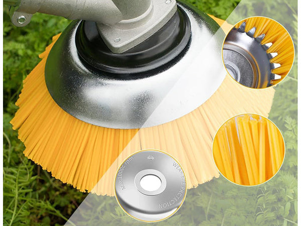 Pjovimo šepetys grindinio akmeniui valyti nylon šepetys 200 mm