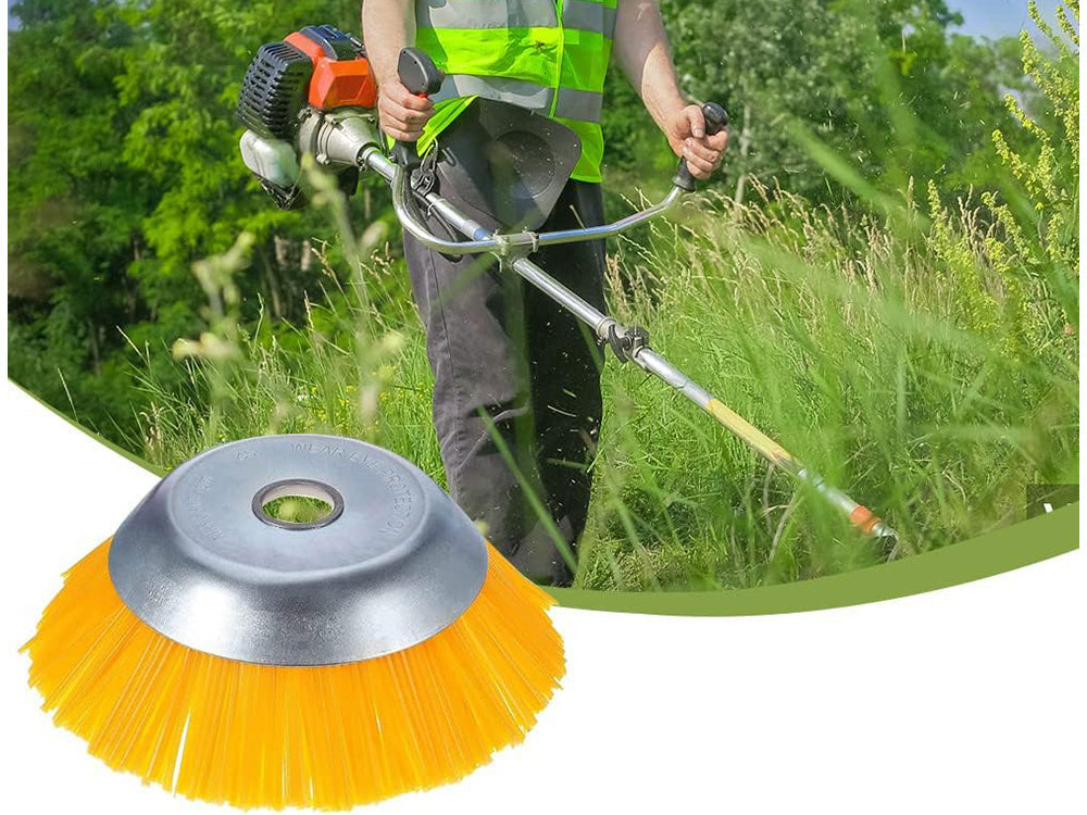 Pjovimo šepetys grindinio akmeniui valyti nylon šepetys 200 mm