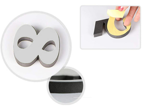 Sieninis laikrodis 3d lipdukas sieninis laikrodis xxl didelis 130 cm lipdukas tylus, Juoda, Szín, Fekete