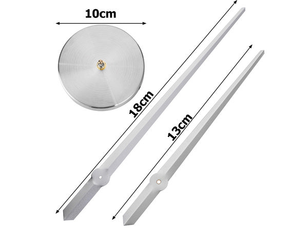 Sieninis laikrodis 3d lipdukas sieninis laikrodis xxl didelis 130 cm lipdukas tylus, Sidabras, Szín, Ezüst