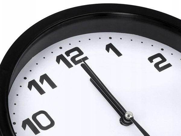 Sieninis laikrodis didelis neliečiamas tylus 20 cm apvali sekundinė rodyklė